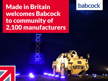 Made in Britain welcomes Babcock to community of 2,100 manufacturers