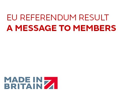 EU Referendum Result: CEO Statement