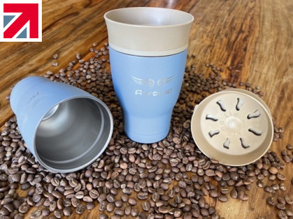 Aerocup -  spill resistant flight safety cup
