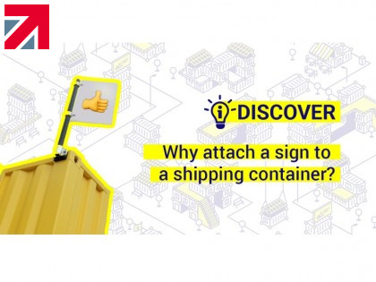 Why attach a sign to a shipping container