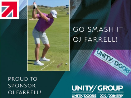 Unity Doors is proud to sponsor OJ Farrell