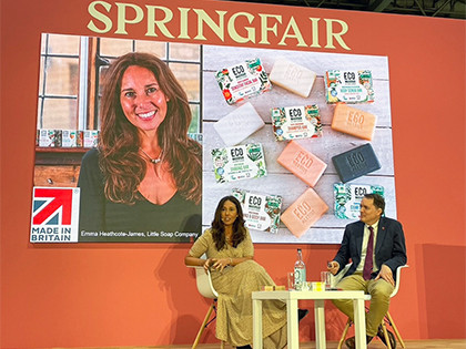 Inspiring retailers with Little Soap Company at Spring Fair 2023