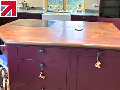 Bespoke metal interiors: Copper & brass for kitchens and branding