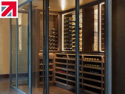 Luxury wine cellars by Architectural Bronze