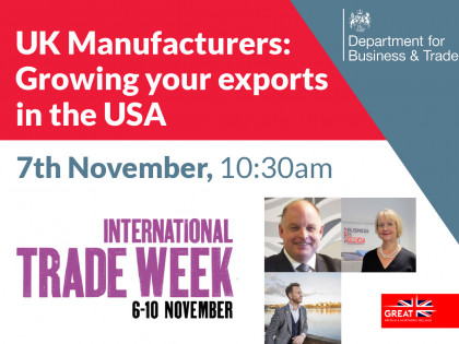 UK Manufacturers: Growing your exports in the USA