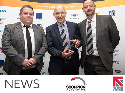 Scorpion Automotive Wins NAA International Trade Award
