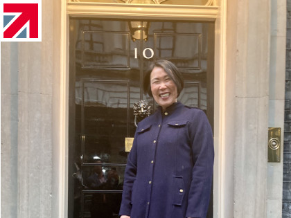Luxury Dog Bedding Experts Charley Chau Visit No. 10 Downing Street
