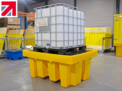 Smart, compliant, and space-saving: The ultimate spill pallet for IBC storage