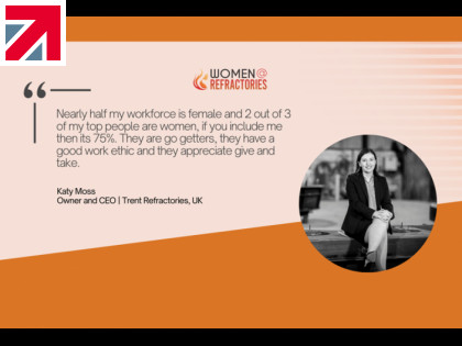 Women at Refractories fired up interview with Katy Moss