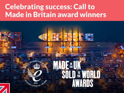 Celebrating success: Call to Made in Britain award winners