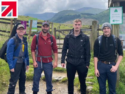 WHAT MORE UK TEAM SUMMIT BEN NEVIS AS THEY TRAIN FOR NATIONAL THREE PEAKS CHALLENGE FOR CHARITY