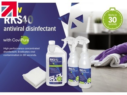 Introducing NEW RKS40 Antiviral Disinfectant with CoviPure™ Technology