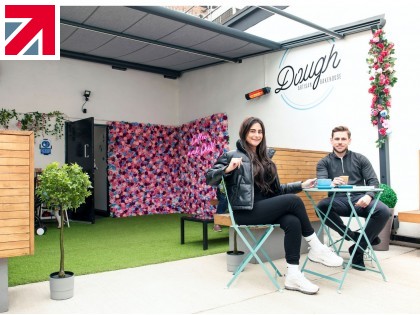 Caribbean Blinds enables latest BBC Apprentice Winner to offer outdoor dining at her Dough Artisan Bakehouse