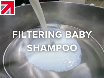 Filtering baby shampoo with the Finex® 22